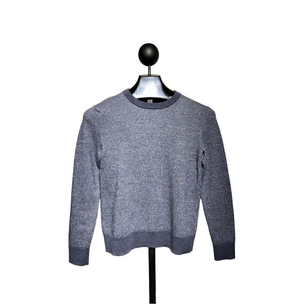 Banana Republic Blue Baruffa Italian Wool Long Sleeve Pullover Sweater Size Medi